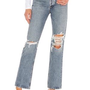Agolde Lana Mid-rise vintage straight leg jeans 27